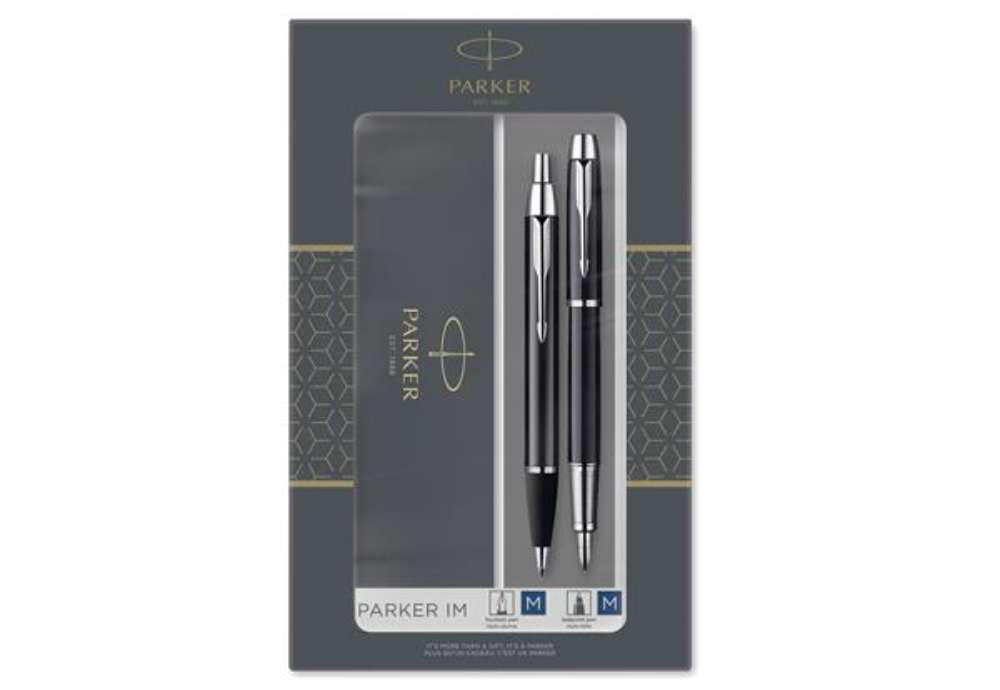 Immagine di Gift Set Sfera M + Stilografica M IM nero CT - Parker
