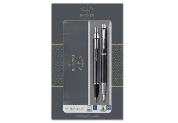 Immagine di Gift Set Sfera M + Stilografica M IM nero CT - Parker