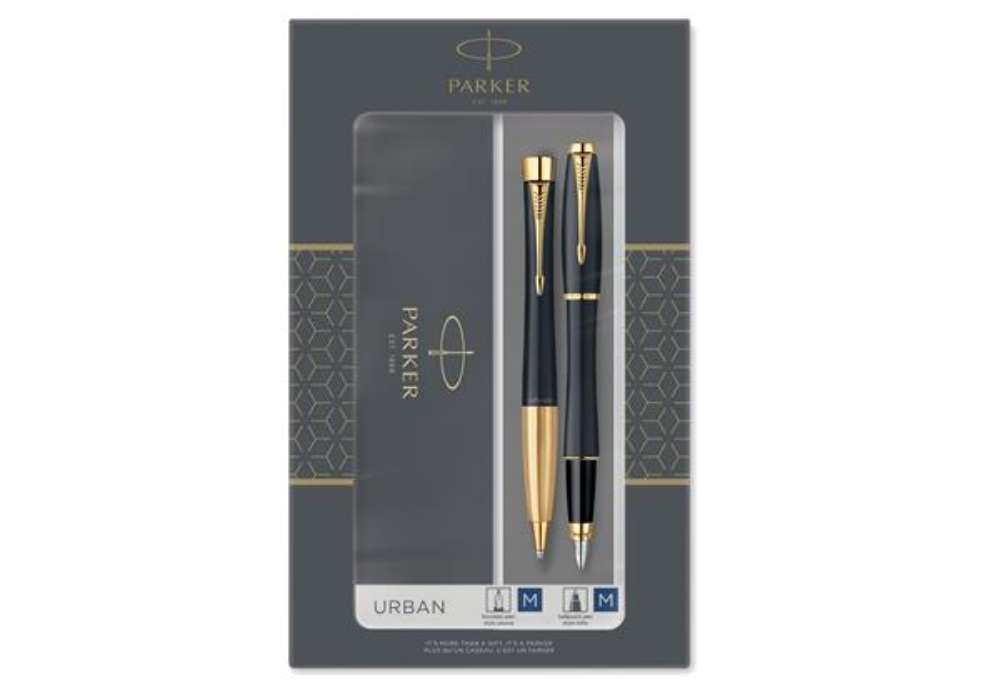 Immagine di Gift Set Sfera M + Stilografica M Urban muted nero GT - Parker