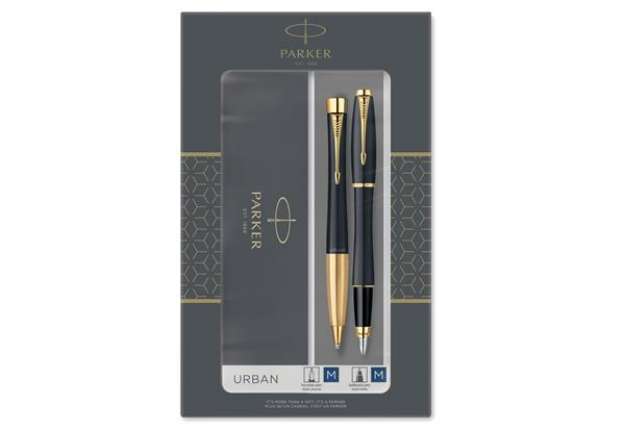 Immagine di Gift Set Sfera M + Stilografica M Urban muted nero GT - Parker