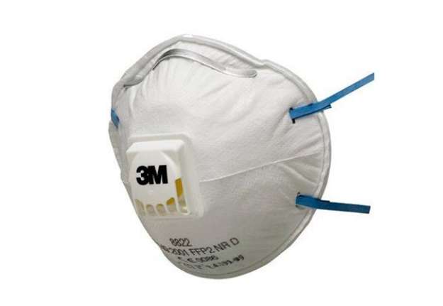 Immagine di Mascherina 8822 Classic FFP2 - con valvola - monouso - 3M - conf. 10 pezzi (imbustati singolarmente)