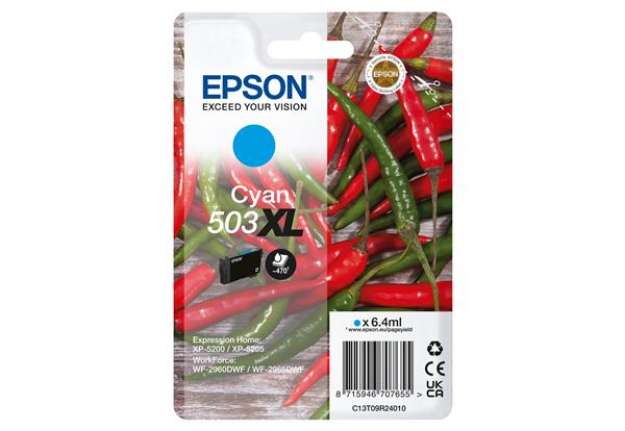 Immagine di Epson - Cartuccia - Ciano - 503XL - C13T09R24010 - 6,4 ml