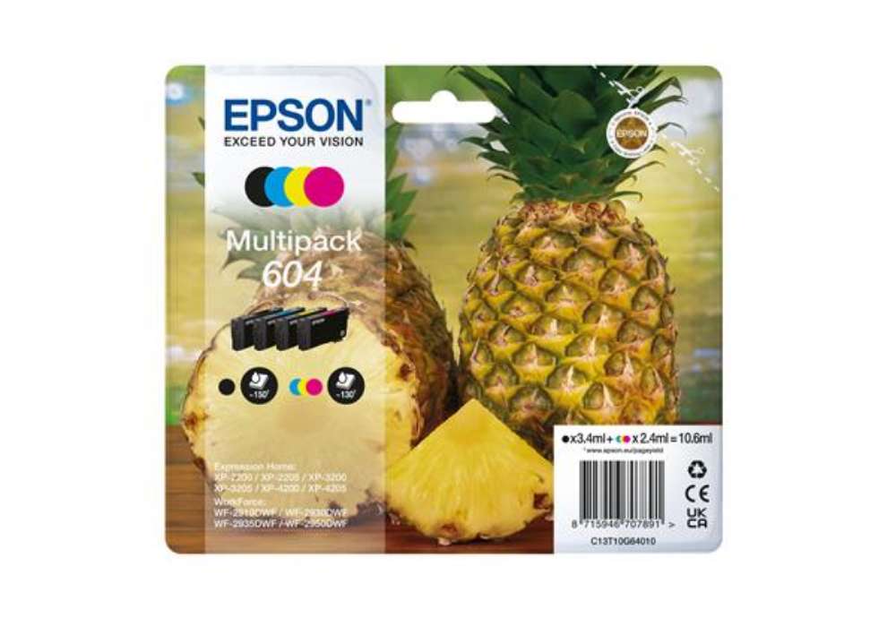 Immagine di Epson - Multipack Cartucce - 604 - BK/C/M/G - C13T10G64010