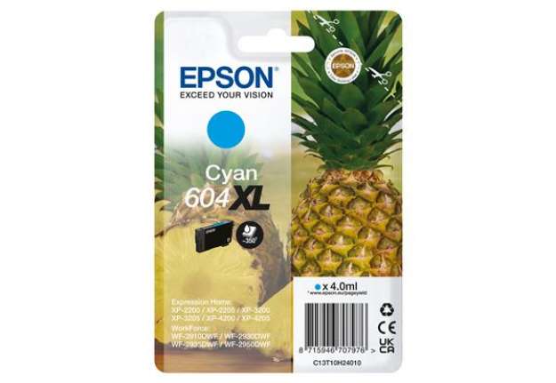 Immagine di Epson - Cartuccia - Ciano - 604XL - C13T10H24010 - 4 ml
