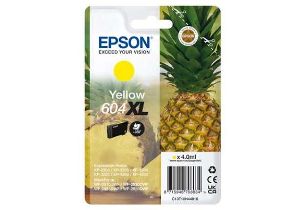 Immagine di Epson - Cartuccia - Giallo - 604XL - C13T10H44010 - 4 ml