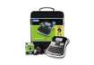 Immagine di Kit case etichettatrice Dymo Label Manager 210D con alimentatore e 1 nastro D1 12mm x 7m nero e arge
