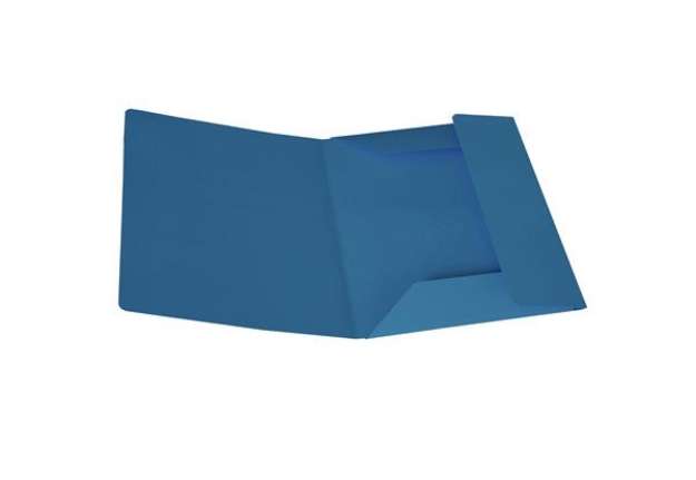 Immagine di Cartellina 3 lembi - 200 gr - cartoncino bristol - blu - Starline - conf. 25 pezzi