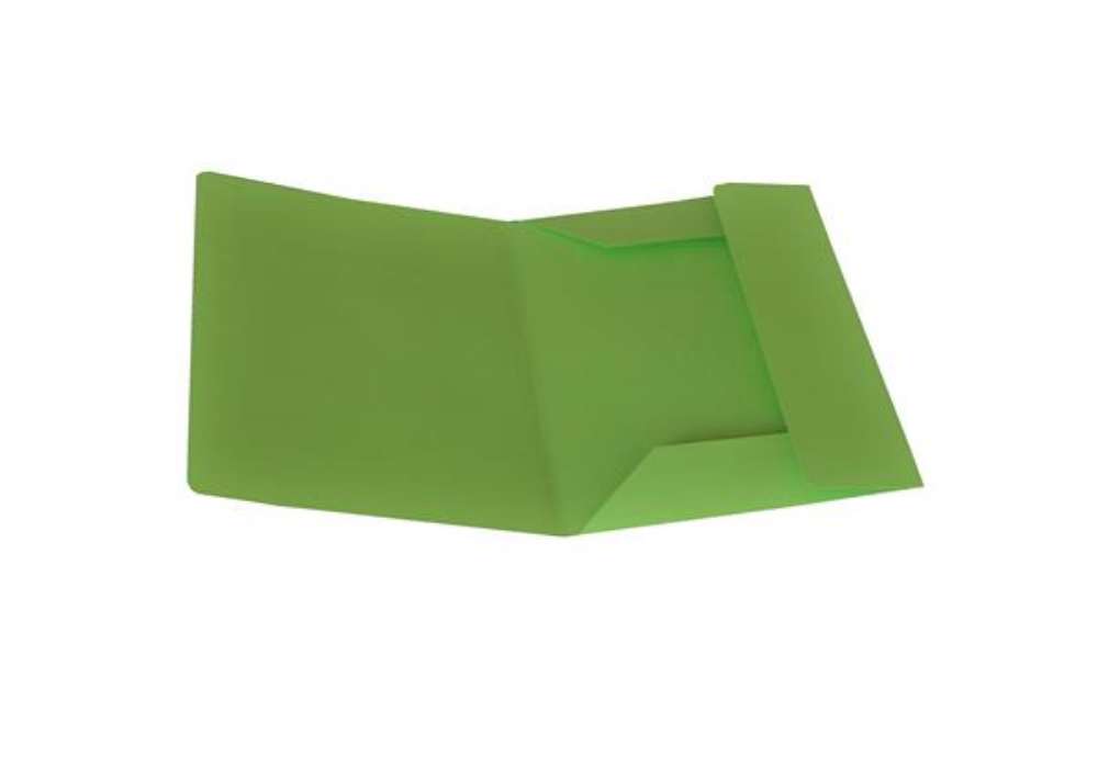 Immagine di Cartellina 3 lembi - 200 gr - 25 x 34,5 cm - cartoncino bristol - verde nilo - Starline - conf. 25 p