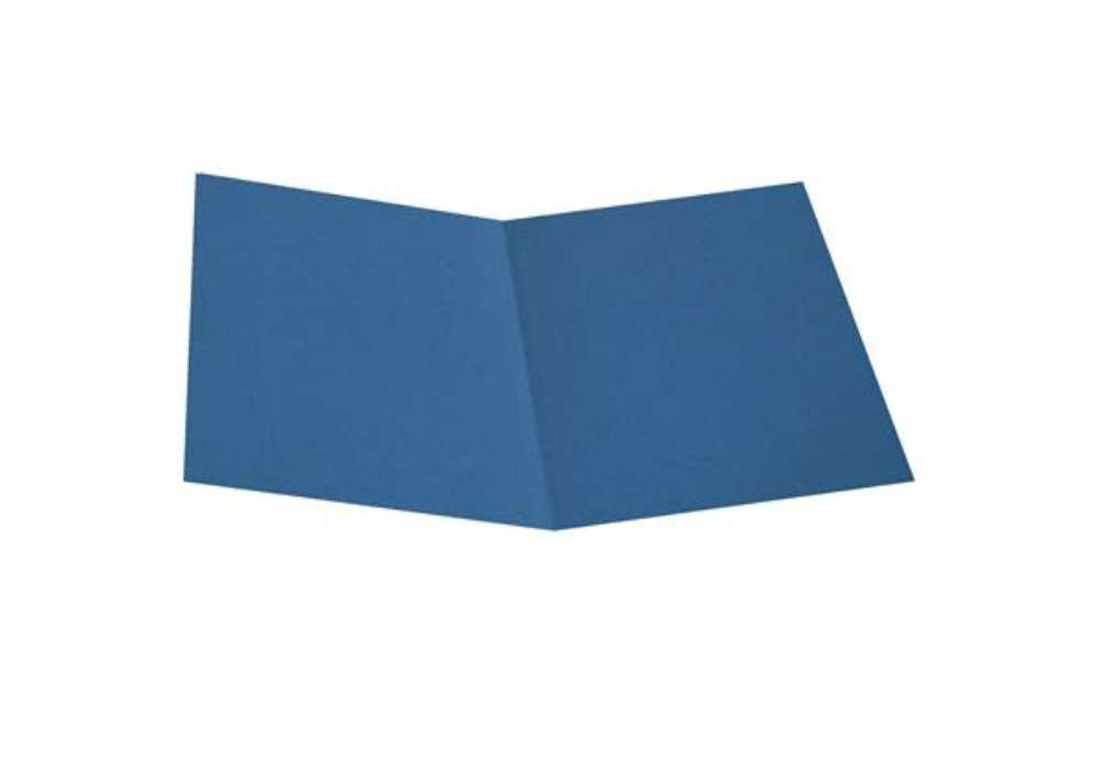 Immagine di Cartellina semplice - 200 gr - A4 - cartoncino bristol - blu - Starline - conf. 50 pezzi