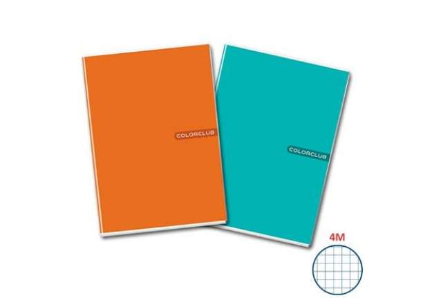 Immagine di Maxi quaderno A4 copertina 200 gr/mq - 20+1 ff 80 gr/mq Colorclub quadretti 4 mm - 5711