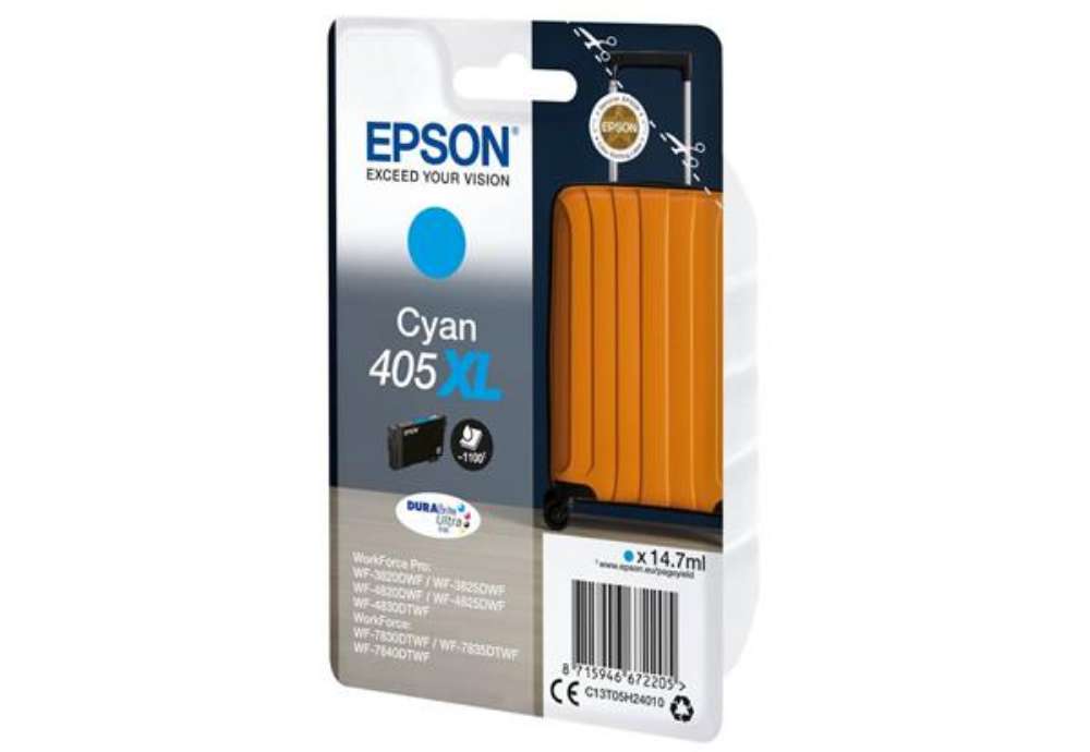 Immagine di Cartuccia Epson 405 XL ciano - C13T05H24010