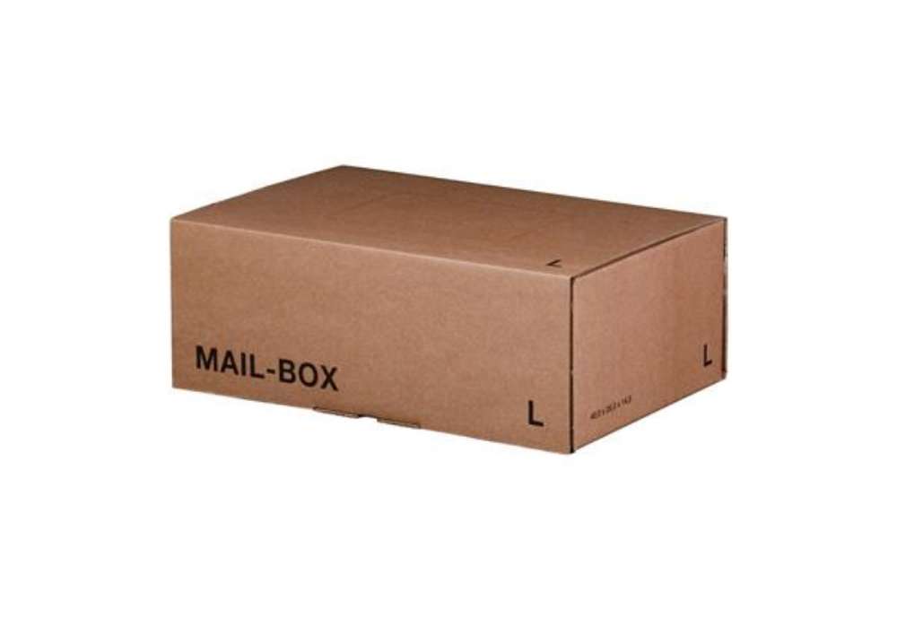Immagine di Scatole postali avana 395x248x141 mm - conf. 20 pz Bong misura L 212101320