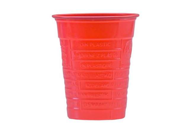 Immagine di Bicchieri Dopla 200 ml R marcati - conf. 100 pz - rosso 2443
