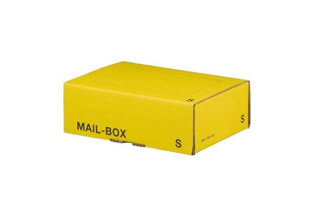 Immagine di Scatole postali gialle 249x175x79 mm - conf. 20 pz Bong misura S 212151120