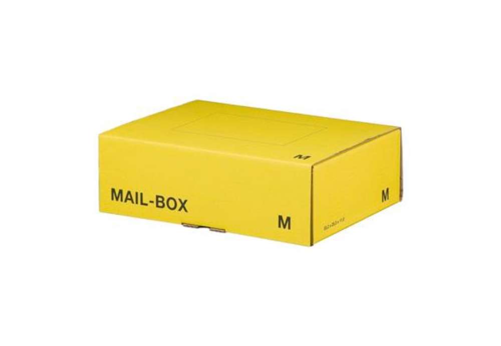 Immagine di Scatole postali gialle 331x241x104 mm - conf. 20 pz Bong misura M 212151220
