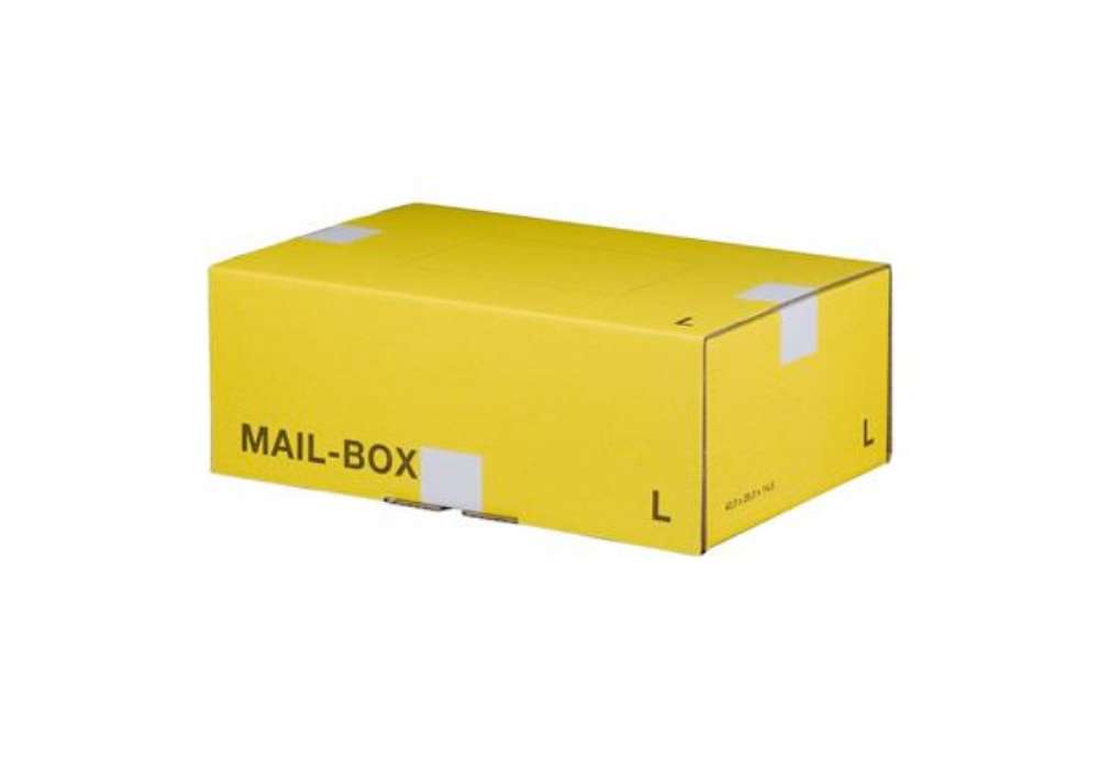 Immagine di Scatole postali gialle 395x248x141 mm - conf. 20 pz Bong misura L 212151320