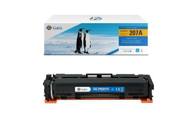 Immagine di G&G - Toner Compatibile per Hp W2211A - Ciano - 1.250 pag