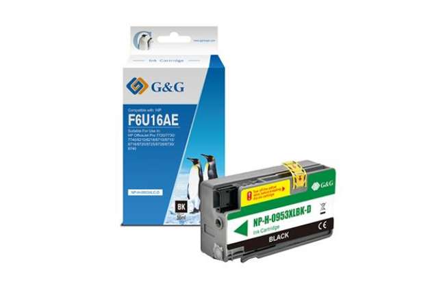 Immagine di G&G - Cartuccia ink Compatibile per HP 953XL - Nero
