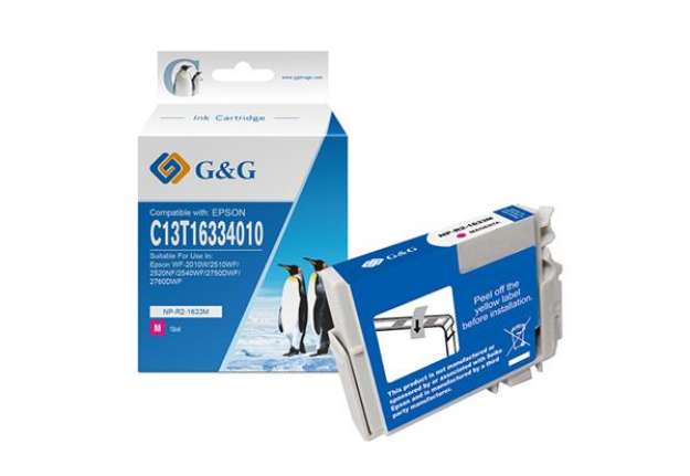 Immagine di G&G - Cartuccia ink Compatibile per Epson WF-2010W/2510WF/2520NF - Magenta