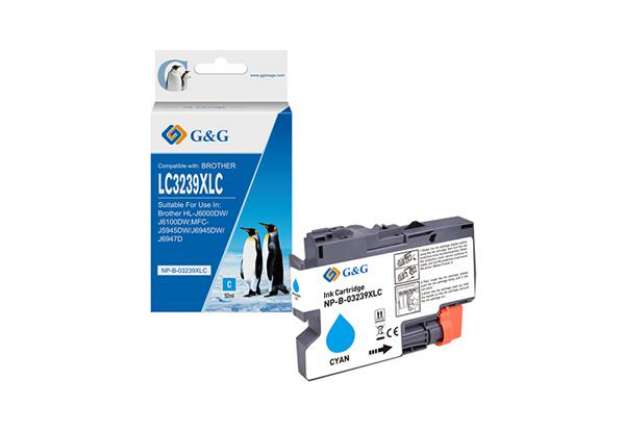 Immagine di G&G - Cartuccia ink Compatibile per Brother HL-J6000DW/J6100DWMFC-J5945DW - Ciano