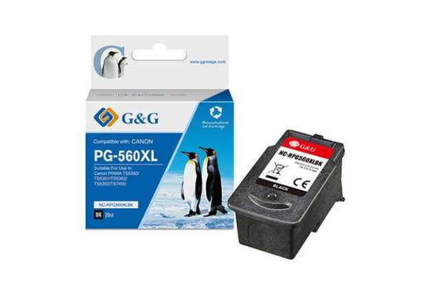 Immagine di G&G - Cartuccia ink Rigenerata per Canon PIXMA TS5350/TS5351/TS5352 - Nero