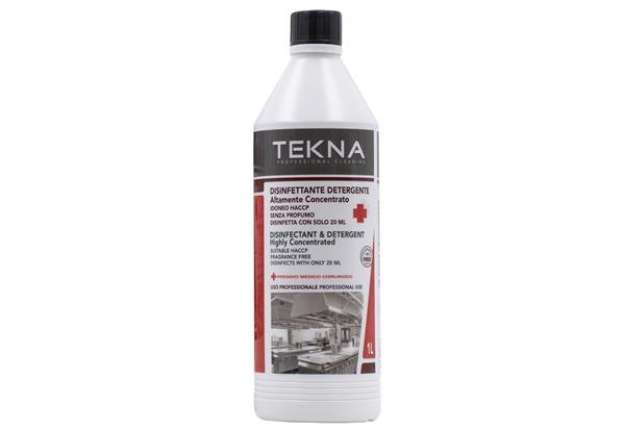 Immagine di Disinfettante detergente - per superfici - super concentrato - 1 lt - Tekna