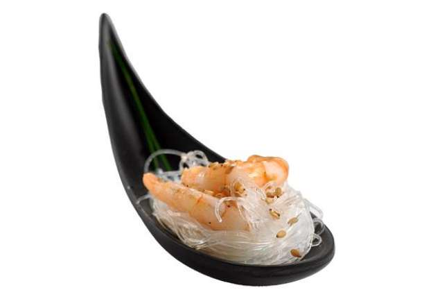 Immagine di Ciotola a cucchiaio fingerfood - 14,5 x 4,5 x 1,5 cm - melamina - nero - Leone