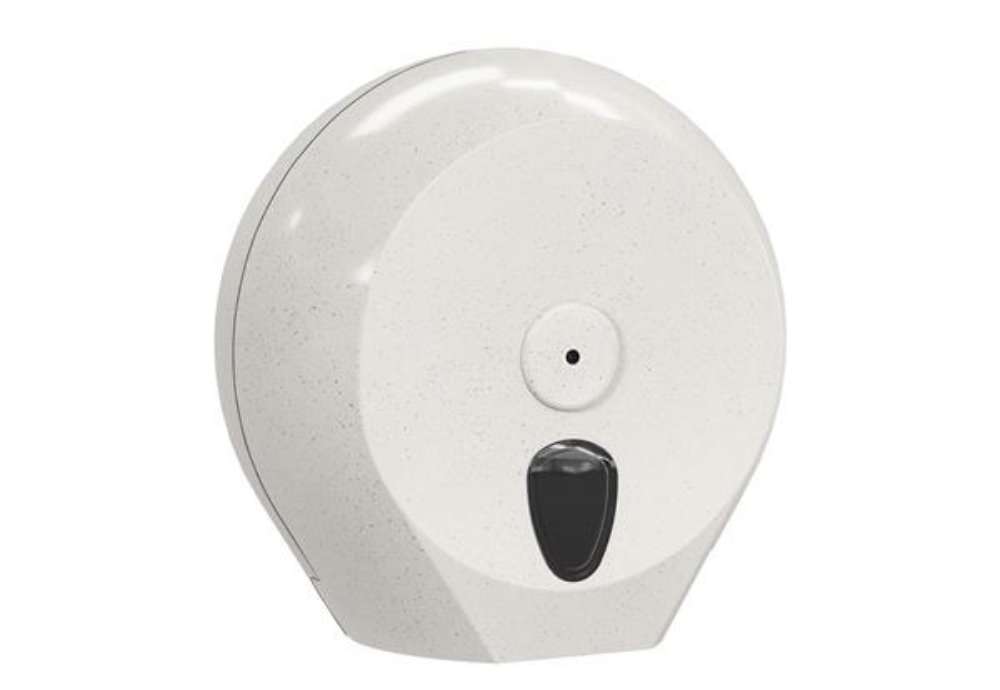 Immagine di Dispenser carta igienica Woodplastic rotolo Mini Jumbo plus - 27,3 x 12,8 x 27 cm - rotolo diametro