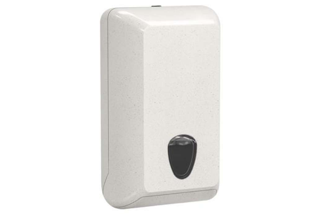 Immagine di Dispenser carta igienica Woodplastic - interfogliata - piegati a V e Z - 30 x 13,2 x 17 cm - 550/450