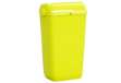 Immagine di Cestino gettacarte Skin - con coperchio - 54,5 x 22,5 x 33,5 cm - 23 L - giallo fluo - Mar Plast