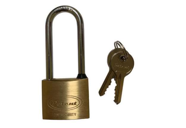 Immagine di Lucchetto ad arco lungo - 40 mm - acciaio cromato - Metalplus