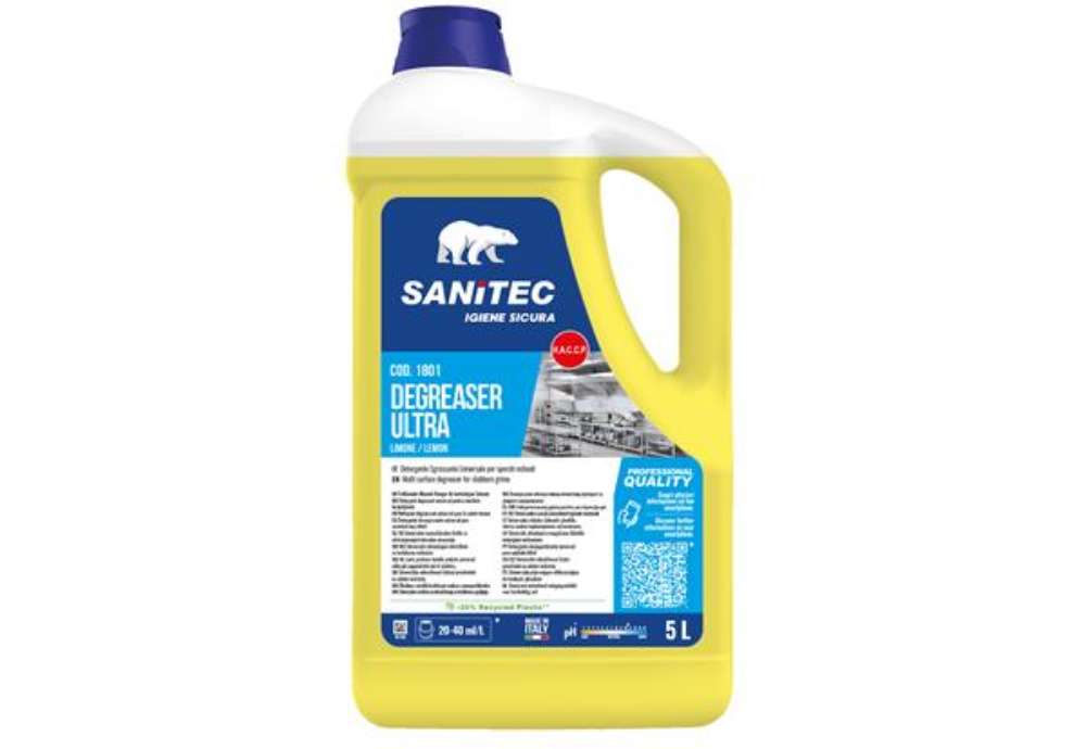 Immagine di Sgrassatore Degreaser Ultra - 5 L - limone - Sanitec