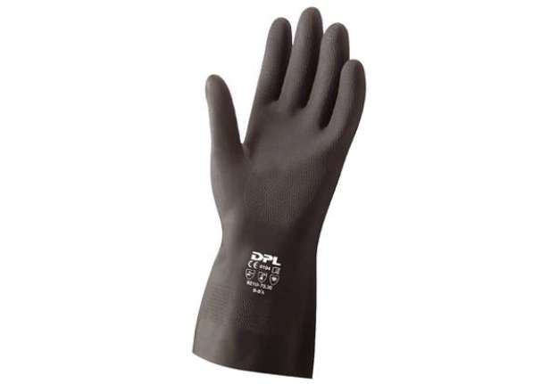 Immagine di Guanti chemical Safety Palmpro 363 - taglia L - nitrile - nero - Icoguanti
