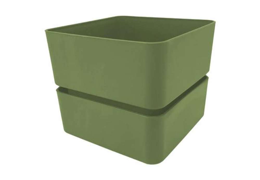 Immagine di Vaso Veleta - 0,75 L - verde oliva - TeraPlast