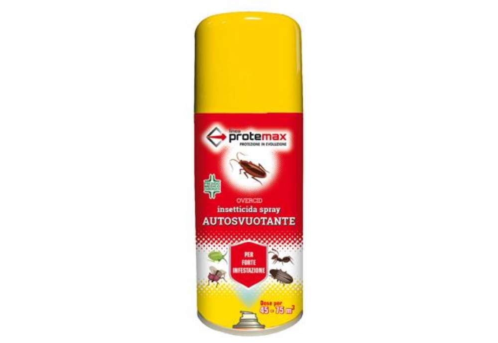 Immagine di Insetticida spray Overcid - bomboletta autosvuotante - 150 ml - Protemax