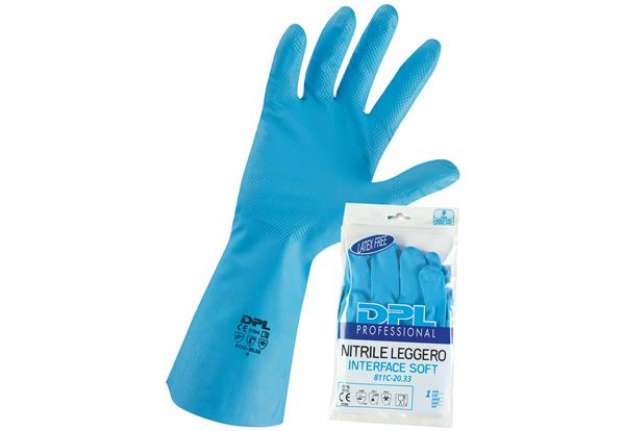 Immagine di Guanti alimentari MPNLX431 - in nitrile - taglia XXL - azzurro - Icoguanti