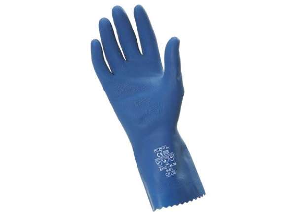 Immagine di Guanti alimentari MPSB421 - in lattice satinato - taglia XL - blu - Icoguanti
