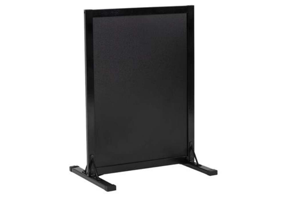 Immagine di Lavagna da terra Stand Woody - 78 x 56 x 40 cm - nero - Securit