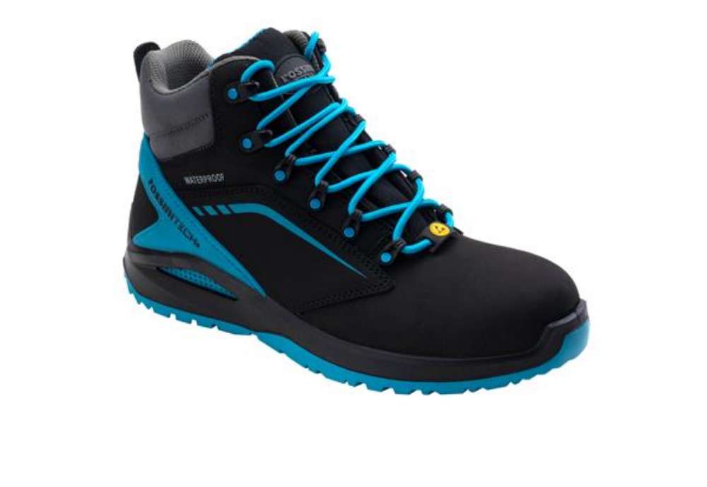 Immagine di Calzatura di sicurezza Streif High - S3 - numero 44 - nero/azzurro ottanio - Rossini