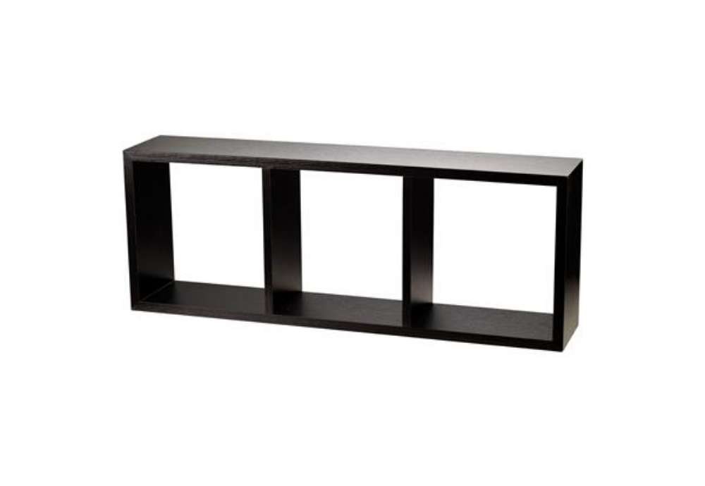 Immagine di Scaffale Cubo - 3 ripiani MDF - 30 x 15 x 80 cm - wenge - King Collection