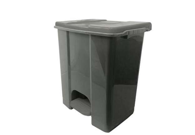 Immagine di Contenitore mobile Ecoconti - a pedale - 60 L - plastica riciclata - grigio - Medial International