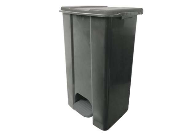 Immagine di Contenitore mobile Ecoconti - a pedale - 80 L - plastica riciclata - grigio - Medial International