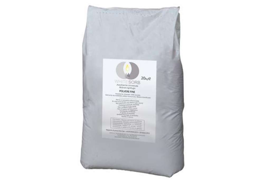 Immagine di Granulare assorbente universale White Sorb - per oli e liquidi - 20 kg - Carvel