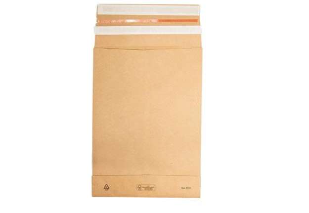Immagine di Sacchetti a fondo quadro E-Green - B4 - 25 x 35 x 5 + 10 cm - carta kraft - avana - Bong Packaging -
