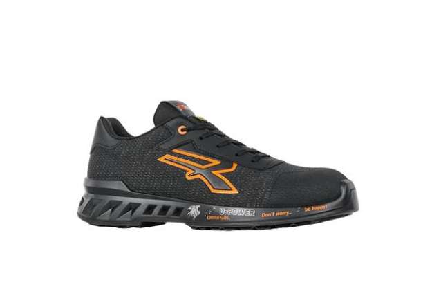 Immagine di Calzatura di sicurezza Bruce - S1P SRC ESD RedLeve - numero 43 - nero/arancione - U-Power