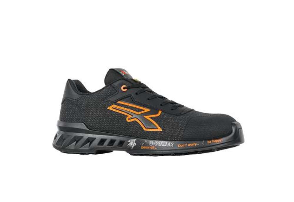 Immagine di Calzatura di sicurezza Bruce - S1PS FO SR ESD - numero 46 - nero/arancione - U-Power