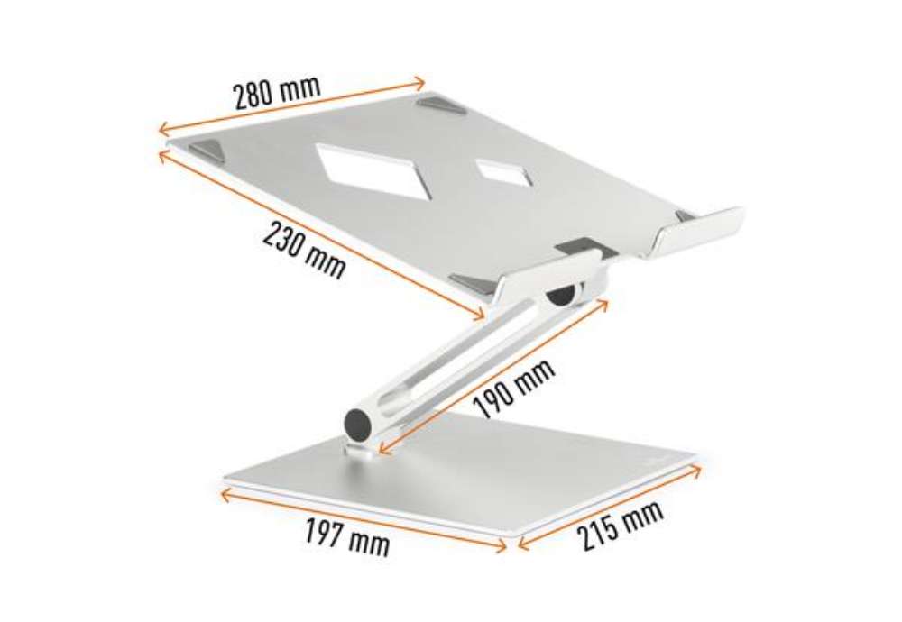 Immagine di Supporto alza notebook Rise - da 10'' a 17'' - Durable