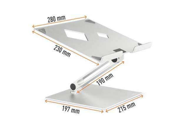 Immagine di Supporto alza notebook Rise - da 10'' a 17'' - Durable