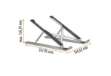 Immagine di Supporto alza notebook Fold -  fino a 15' - Durable