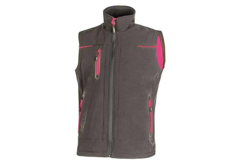 Immagine di Gilet donna Universe Lady - taglia L - grigio/fucsia - U-Power